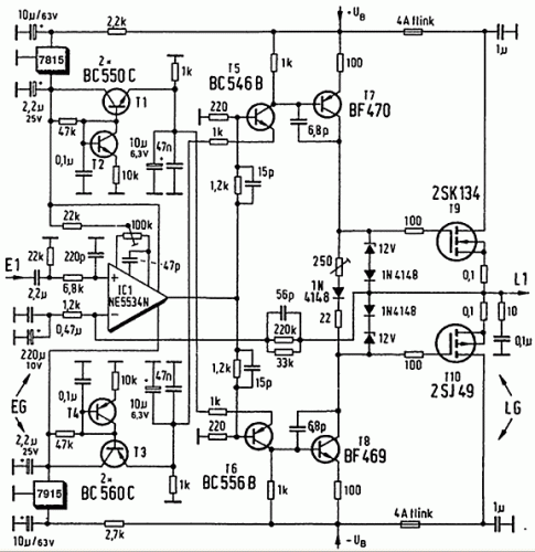 120 Ваттный усилитель мощности на полевых транзисторах